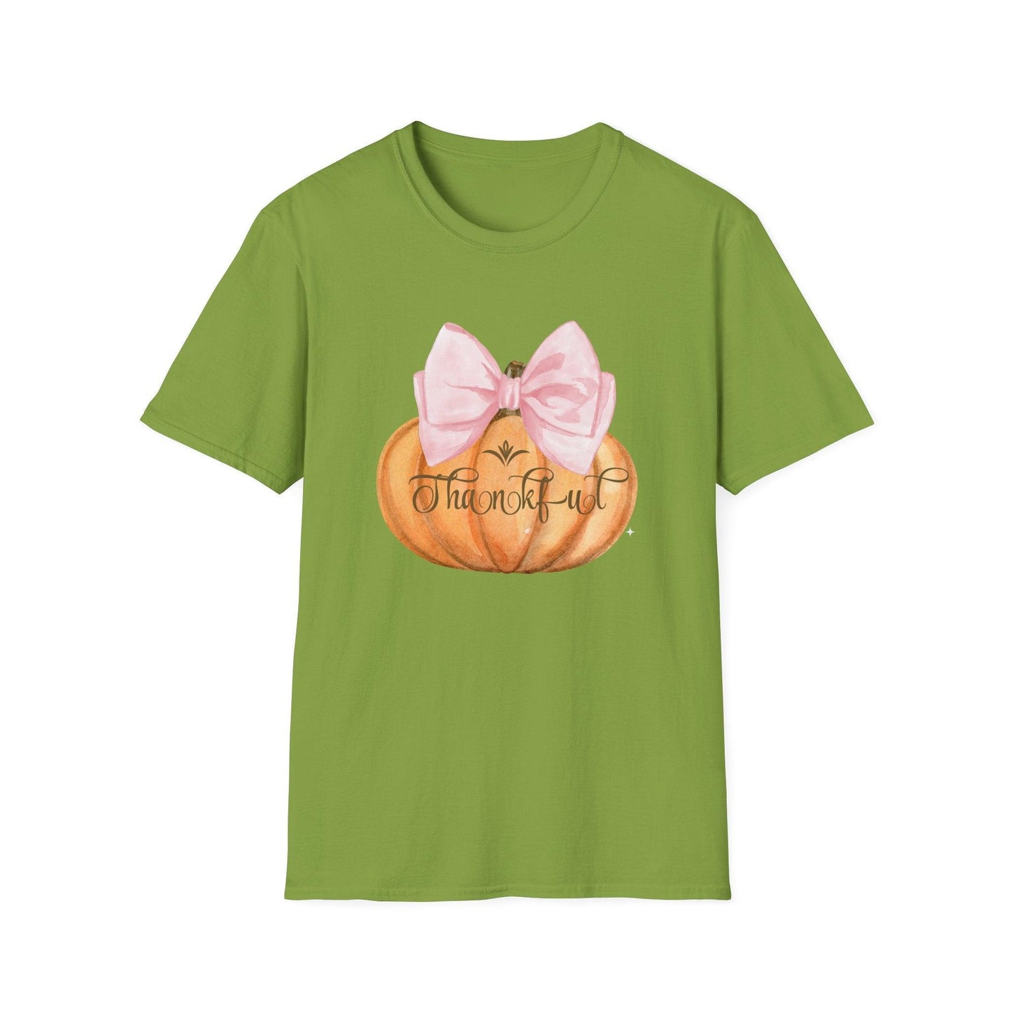 Thankful Pumpkin - A Heart Full of Gratitude! 🧡🎀 Unisex Tee - Whippie's