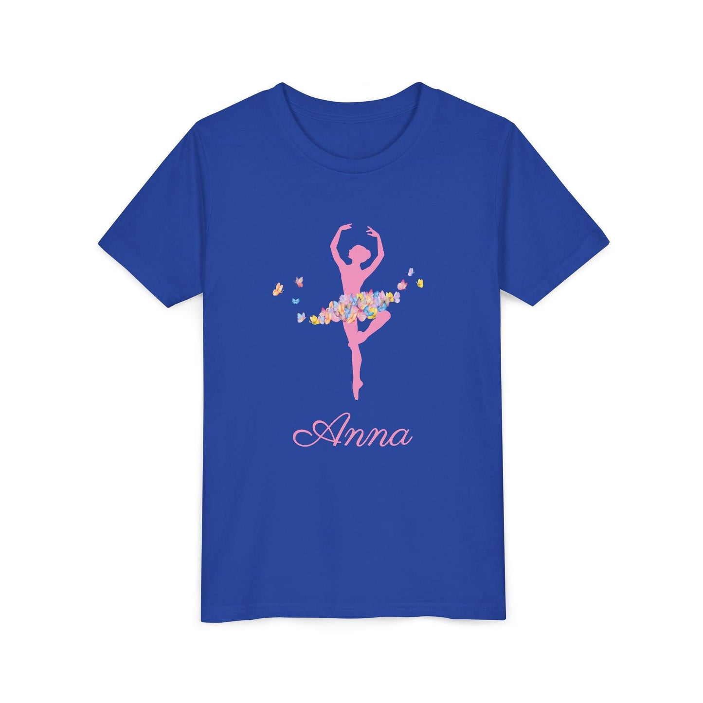 Butterfly Ballerina [Dancer Name] Youth Tee - Personalizable - Whippie's