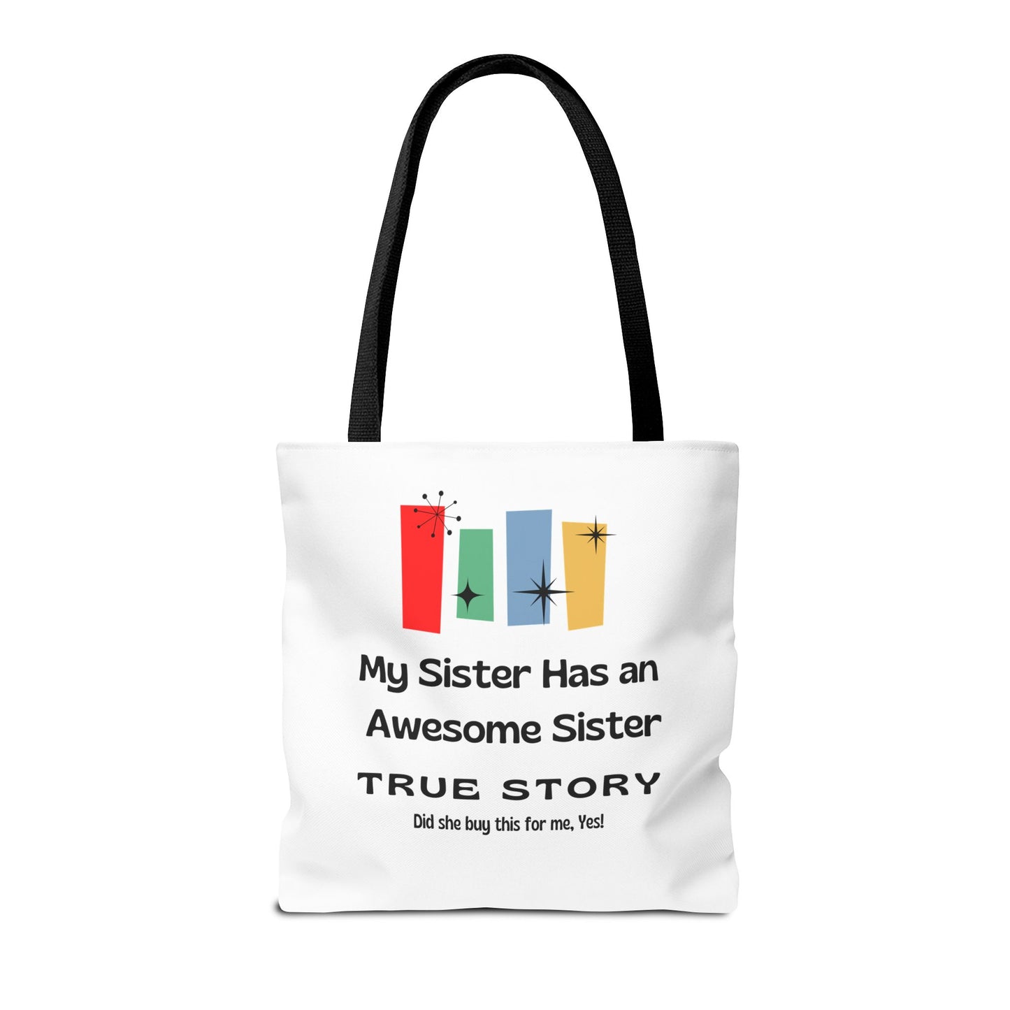 Mid-Century Awesome Sister Tote Bag | Sister Gift