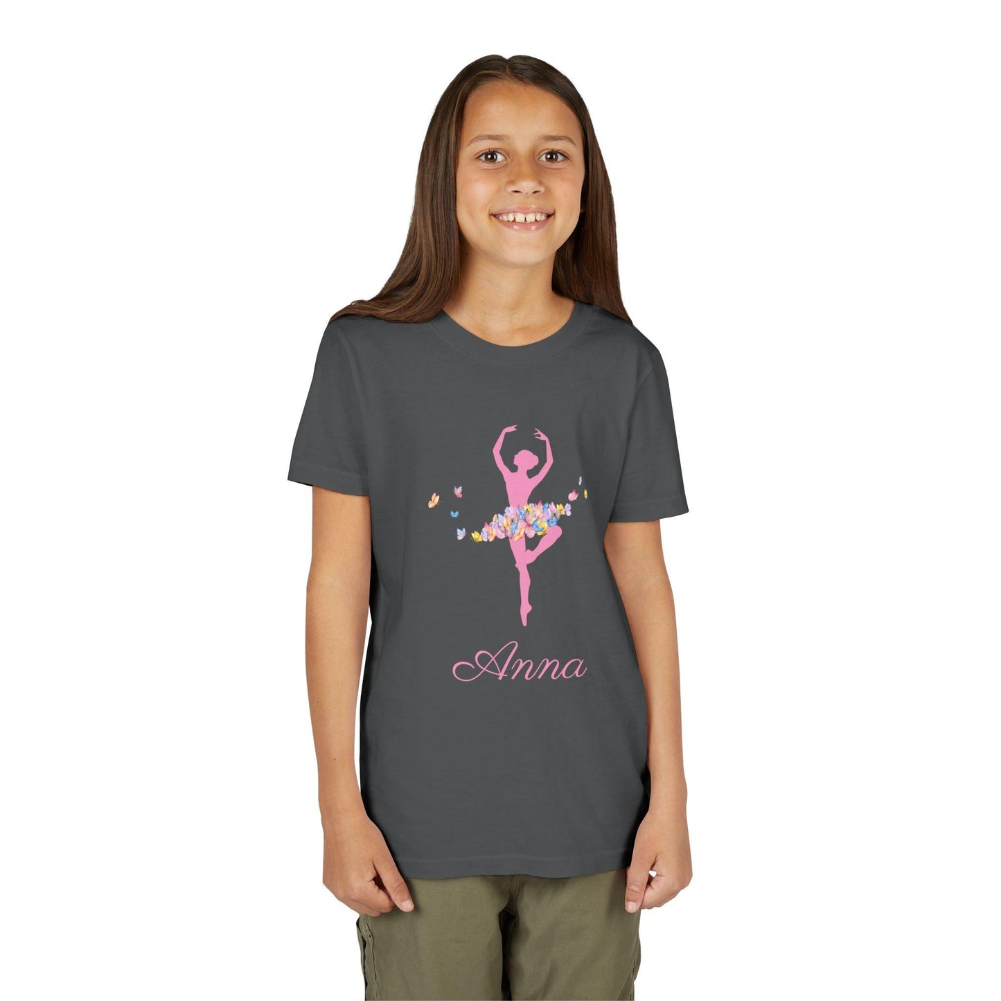 Butterfly Ballerina [Dancer Name] Youth Tee - Personalizable - Whippie's