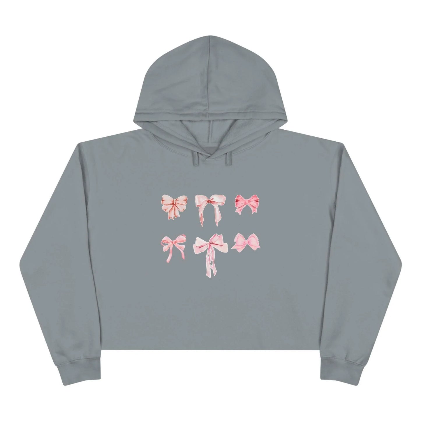 Pink Bow Power Cropped Hoodie - Bow-tiful and Cozy 🎀💖 - Whippie's