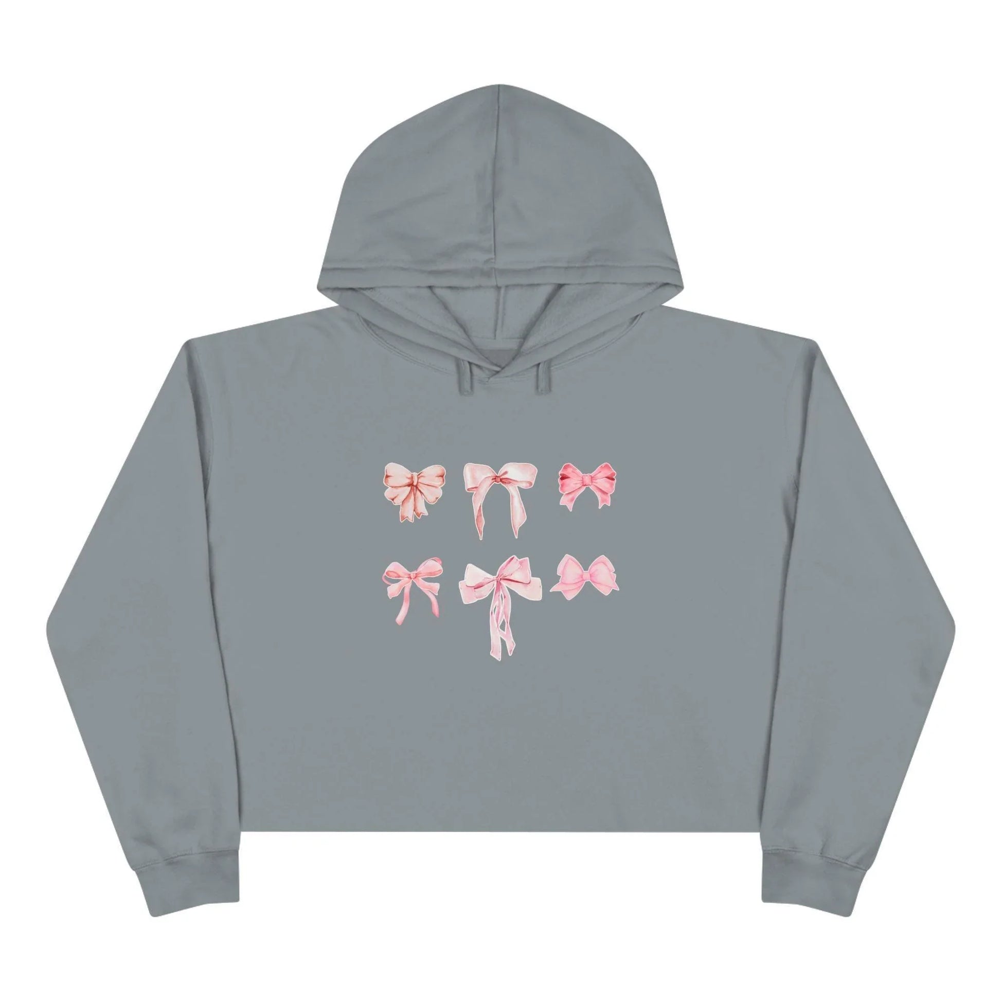 Pink Bow Power Cropped Hoodie - Bow-tiful and Cozy 🎀💖 - Whippie's