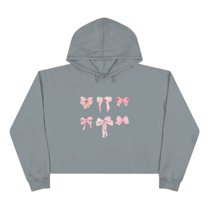 Pink Bow Power Cropped Hoodie - Bow-tiful and Cozy 🎀💖 - Whippie's