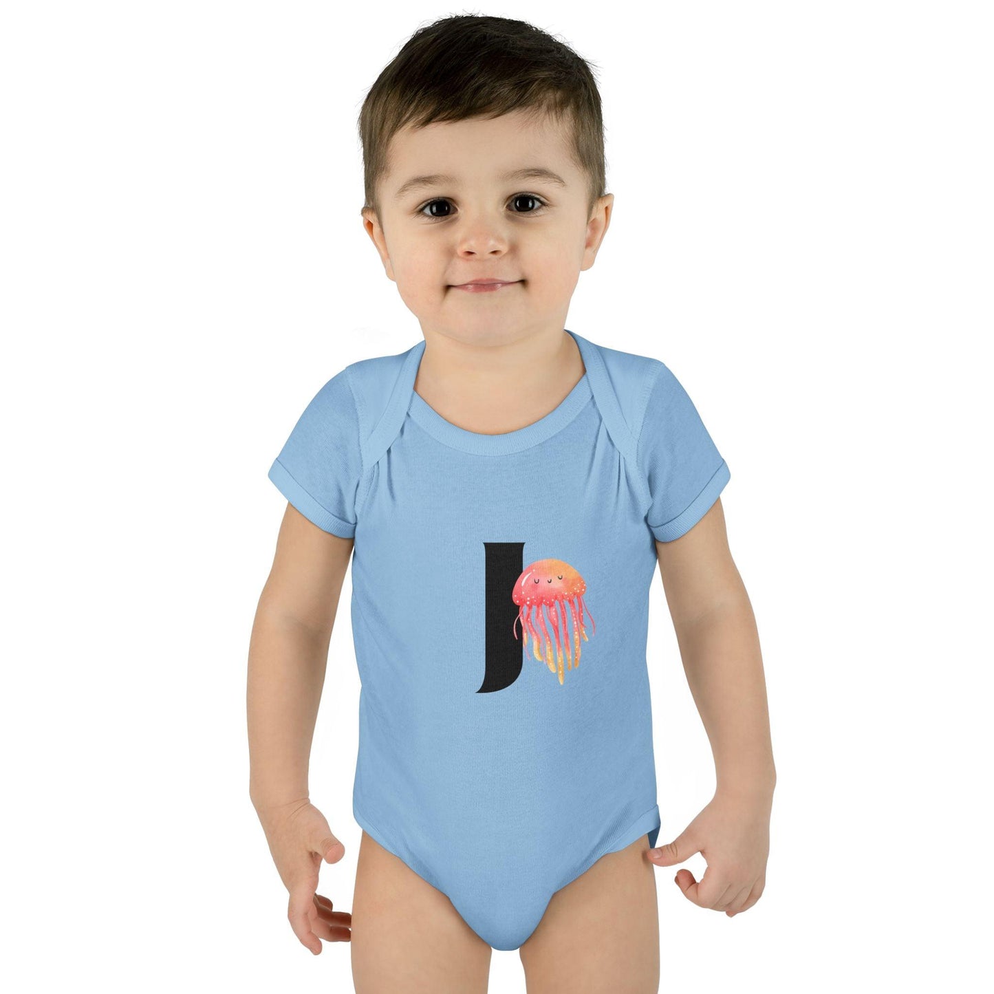 Alphabet Adventures: Letter J - Jolly Jellyfish Baby Onesie J is for Jolly Jellyfish! - Whippie's
