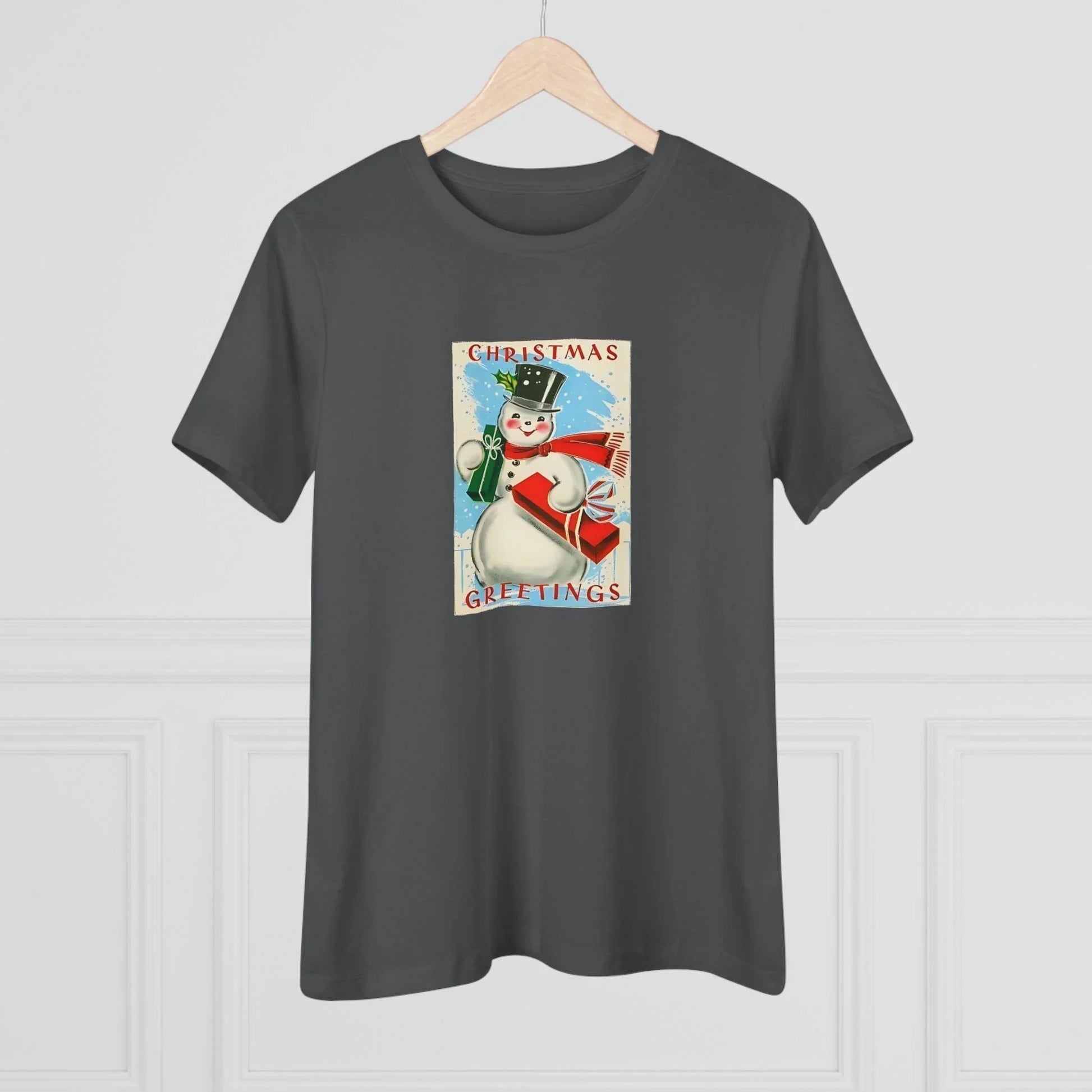 Christmas Greetings - Snowman - Women's Tee - Whippie's