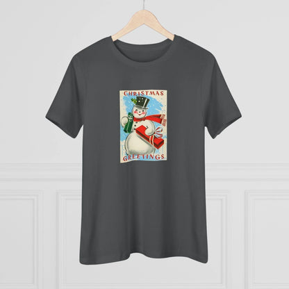 Christmas Greetings - Snowman - Women's Tee - Whippie's
