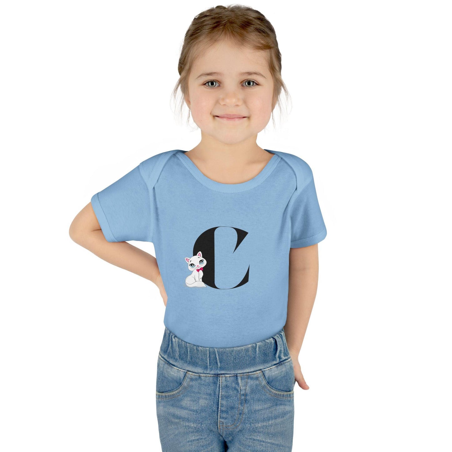Alphabet Adventures: Letter C - Cute Kitty Cat Baby Onesie C is for Cute Kitty Cat! - Whippie's