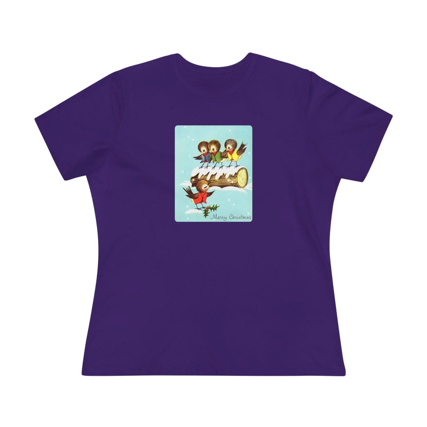 Merry Christmas Song Birds - Women's Tee - Whippie's