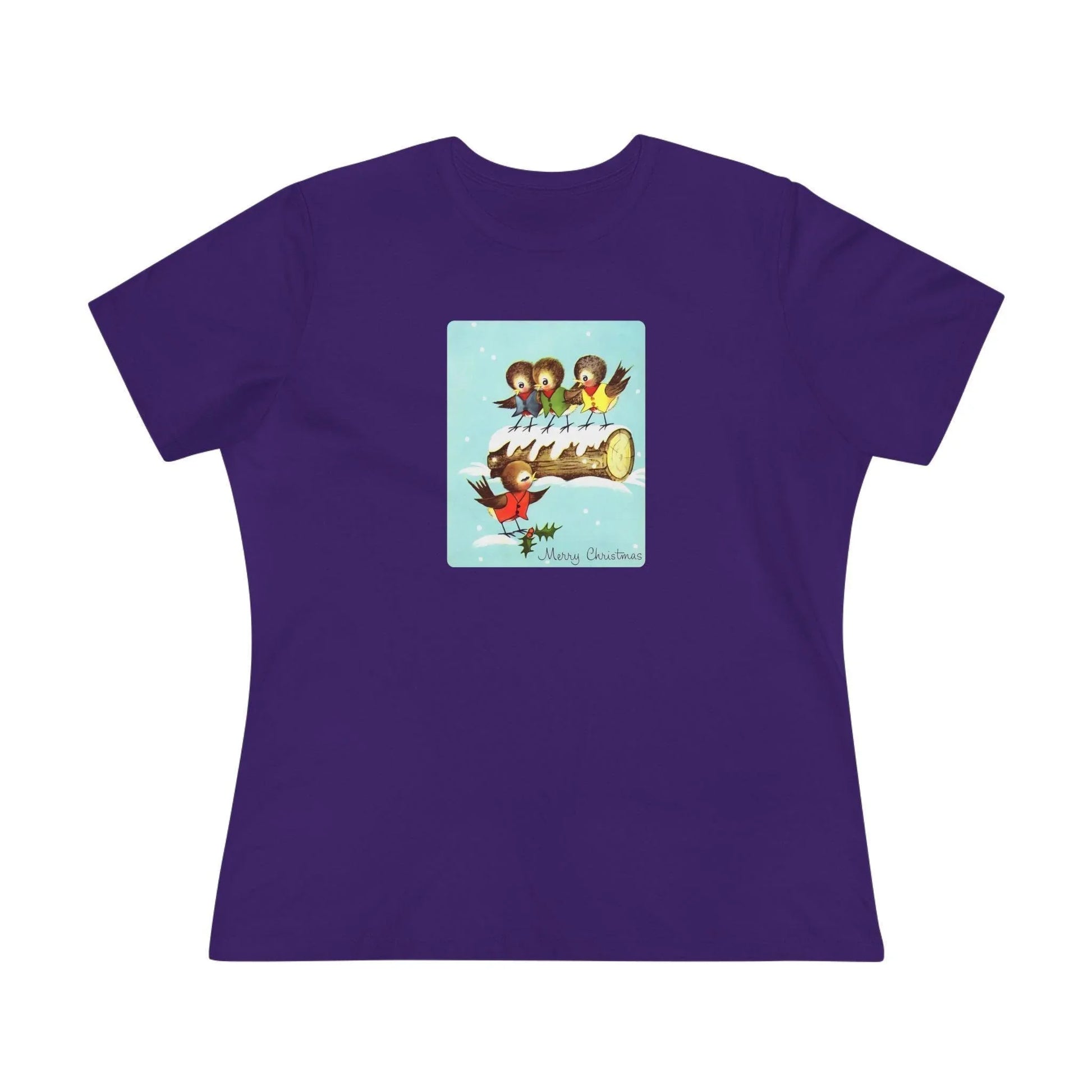 Merry Christmas Song Birds - Women's Tee - Whippie's