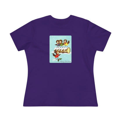 Merry Christmas Song Birds - Women's Tee - Whippie's