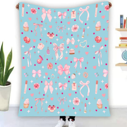 Pretty in Pink Flannel Blanket - Whippie's