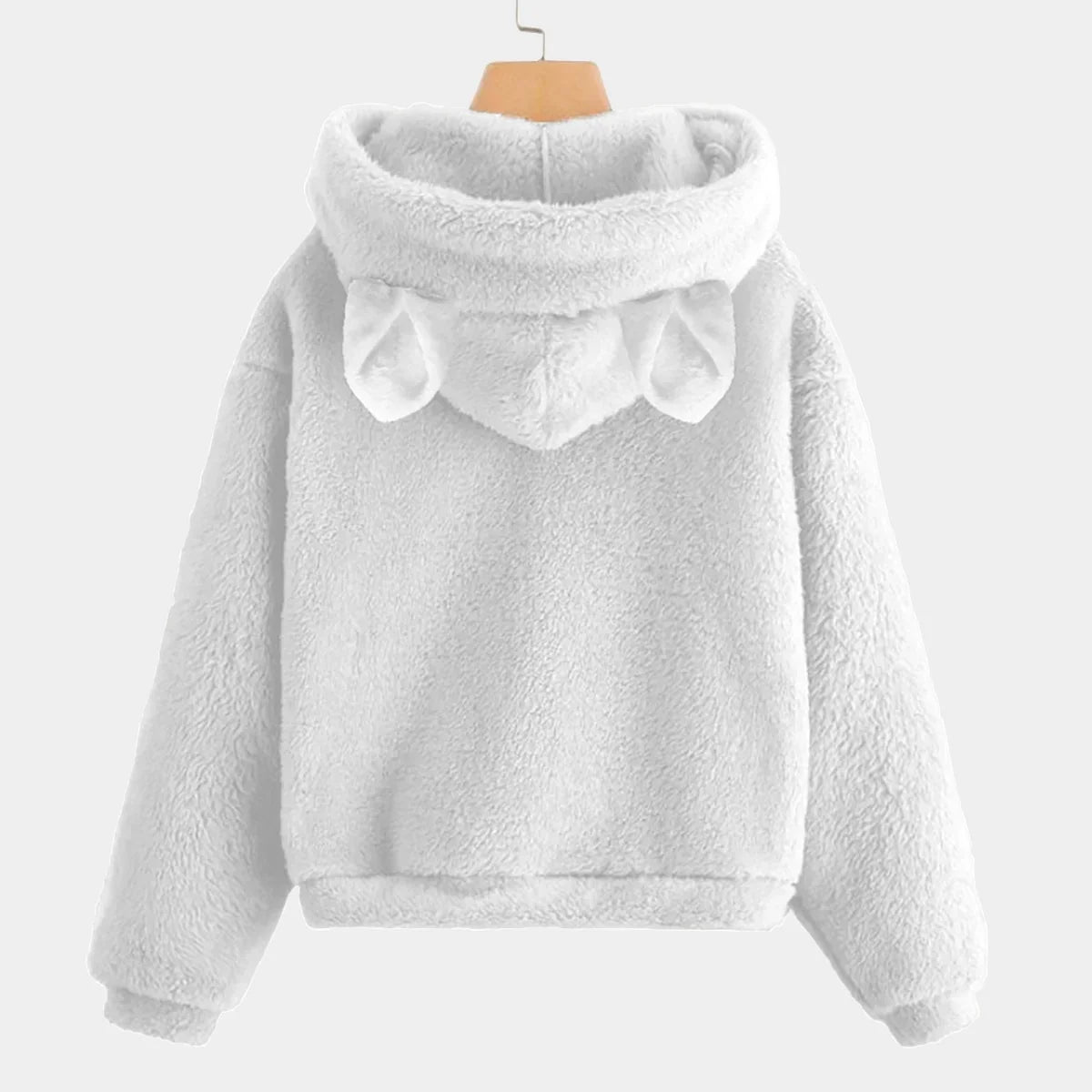 DANCE Pink Bow Kids Sweatshirt With Ears | Ultra-Soft Borg Fleece Hoodie - Whippie's