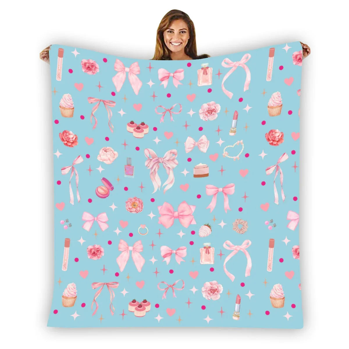 Pretty in Pink Flannel Blanket - Whippie's