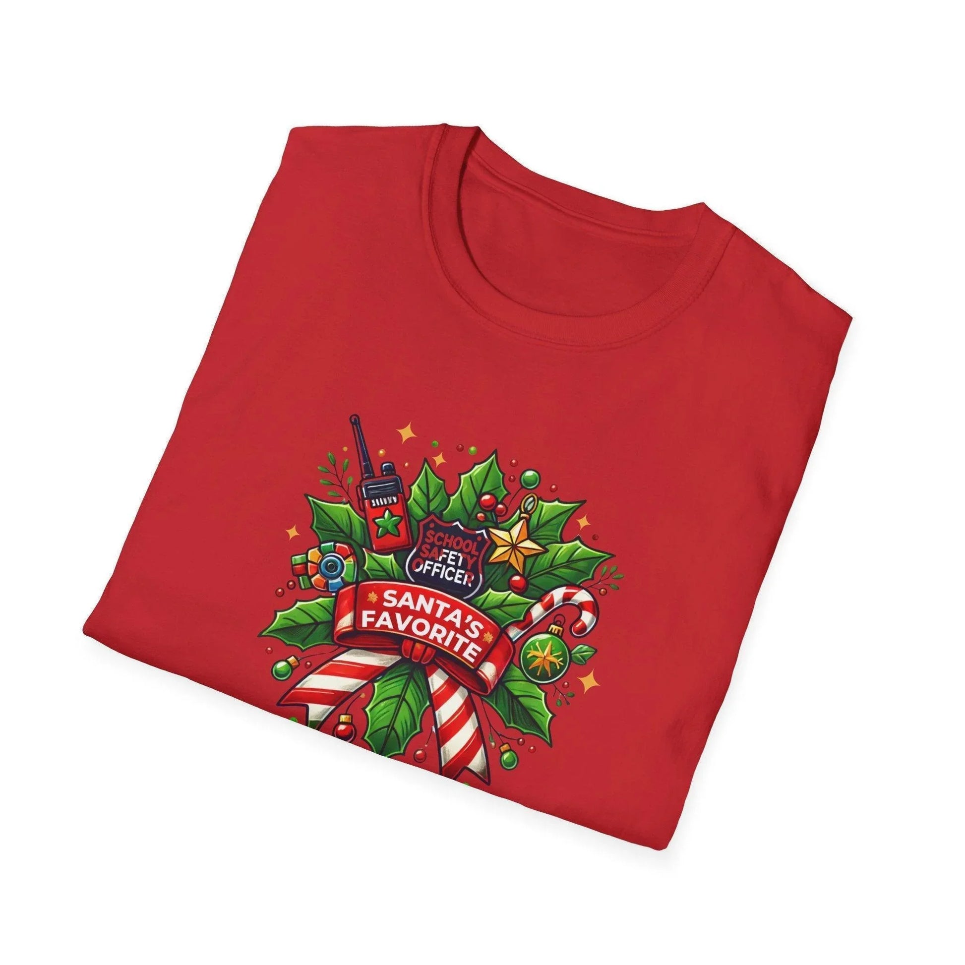 Santa's Favorite School Safety Officer Unisex Tee 🚨🎅 - Whippie's