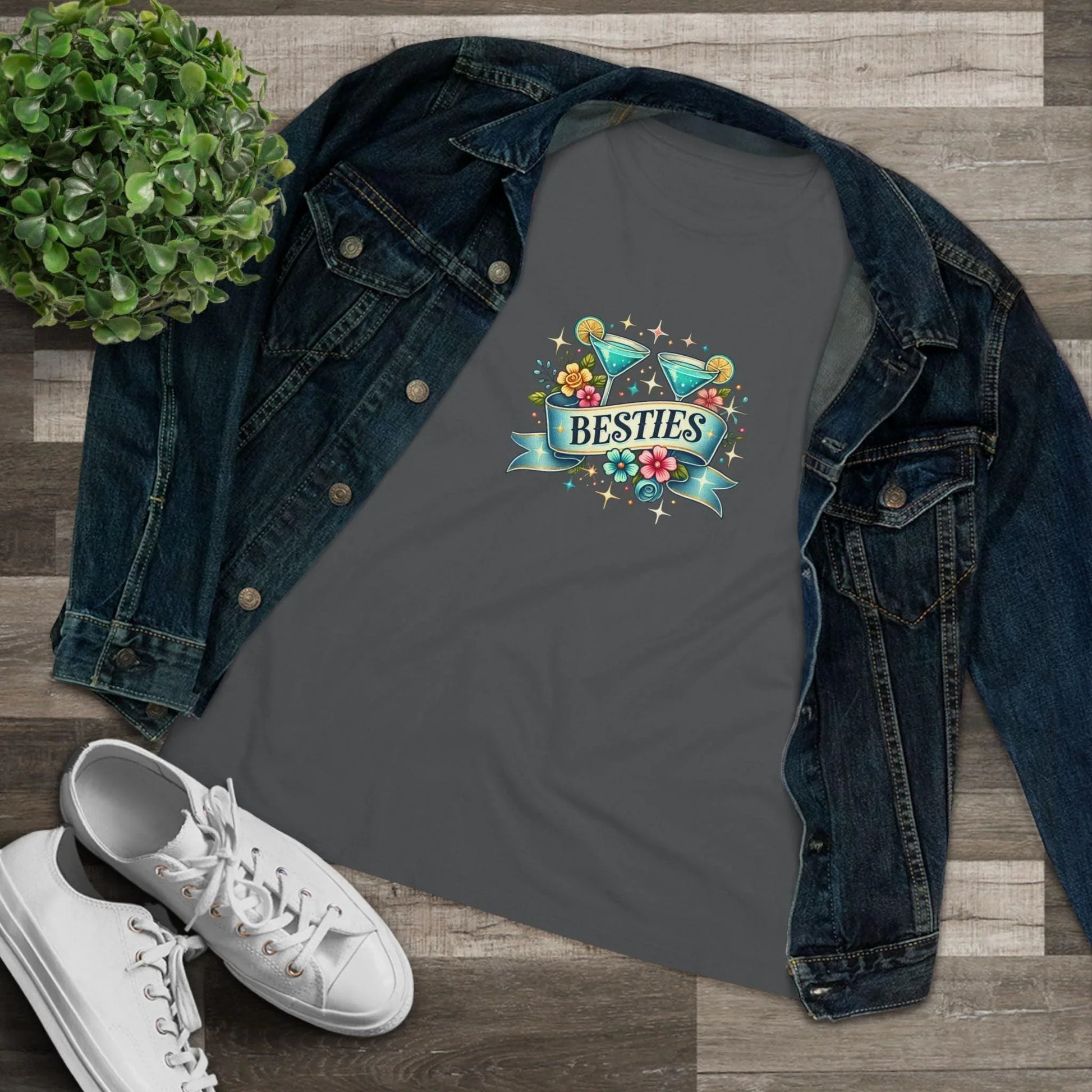 Besties - Two Cocktails - Women's Softstyle Tee - Whippie's