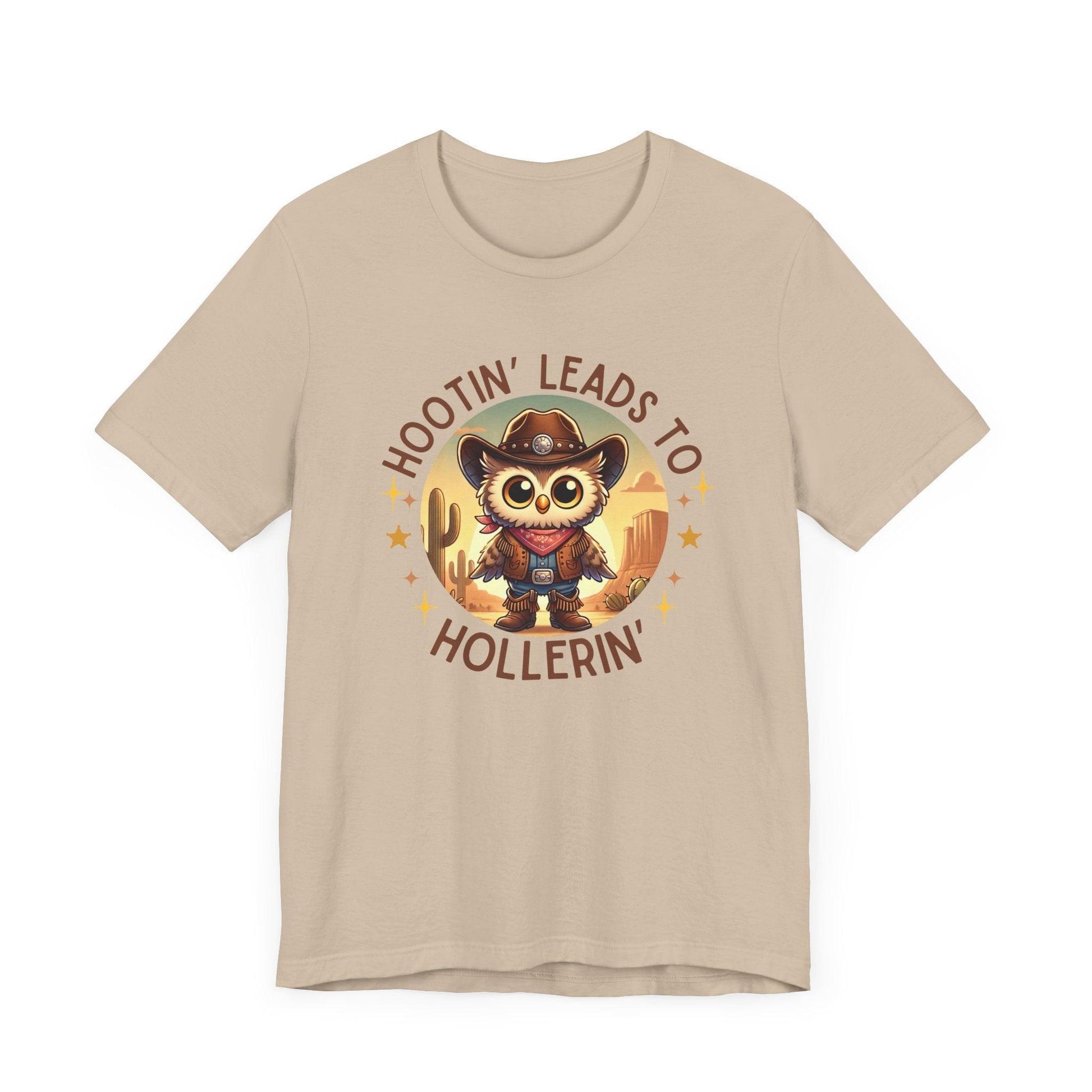 Hootin' Leads to Hollerin' - Unisex Jersey Tee - 🤠 Yeehaw! Embrace Your Inner Cowboy/Cowgirl 🤠 - Whippie's