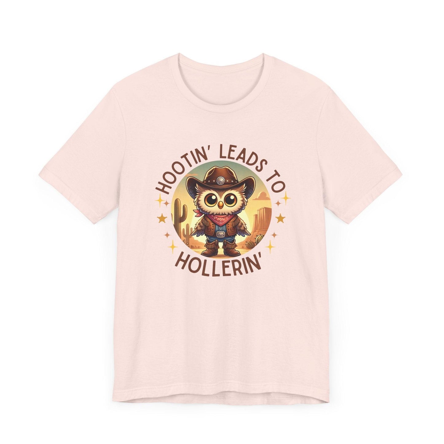 Hootin' Leads to Hollerin' - Unisex Jersey Tee - 🤠 Yeehaw! Embrace Your Inner Cowboy/Cowgirl 🤠 - Whippie's