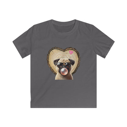 Pug Love - Youth Tee - 🐶💕 Spread the Love with a Bubbly Pug! 💕🐶 - Whippie's