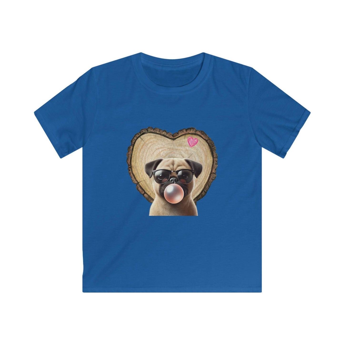 Pug Love - Youth Tee - 🐶💕 Spread the Love with a Bubbly Pug! 💕🐶 - Whippie's