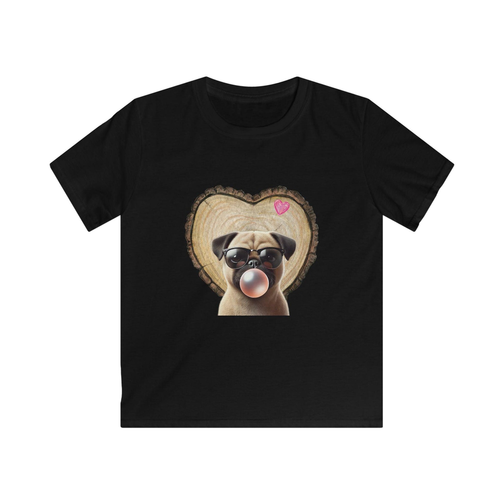 Pug Love - Youth Tee - 🐶💕 Spread the Love with a Bubbly Pug! 💕🐶 - Whippie's