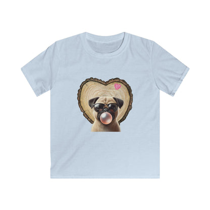 Pug Love - Youth Tee - 🐶💕 Spread the Love with a Bubbly Pug! 💕🐶 - Whippie's