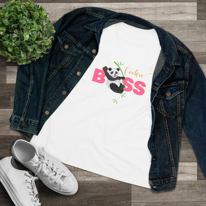 Cookie Boss Women's Tee - Panda-monium at the Cookie Booth!