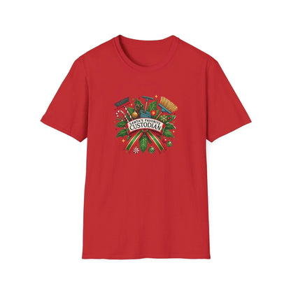 Santa's Favorite Custodian Unisex Tee 🧹🎅 - Whippie's