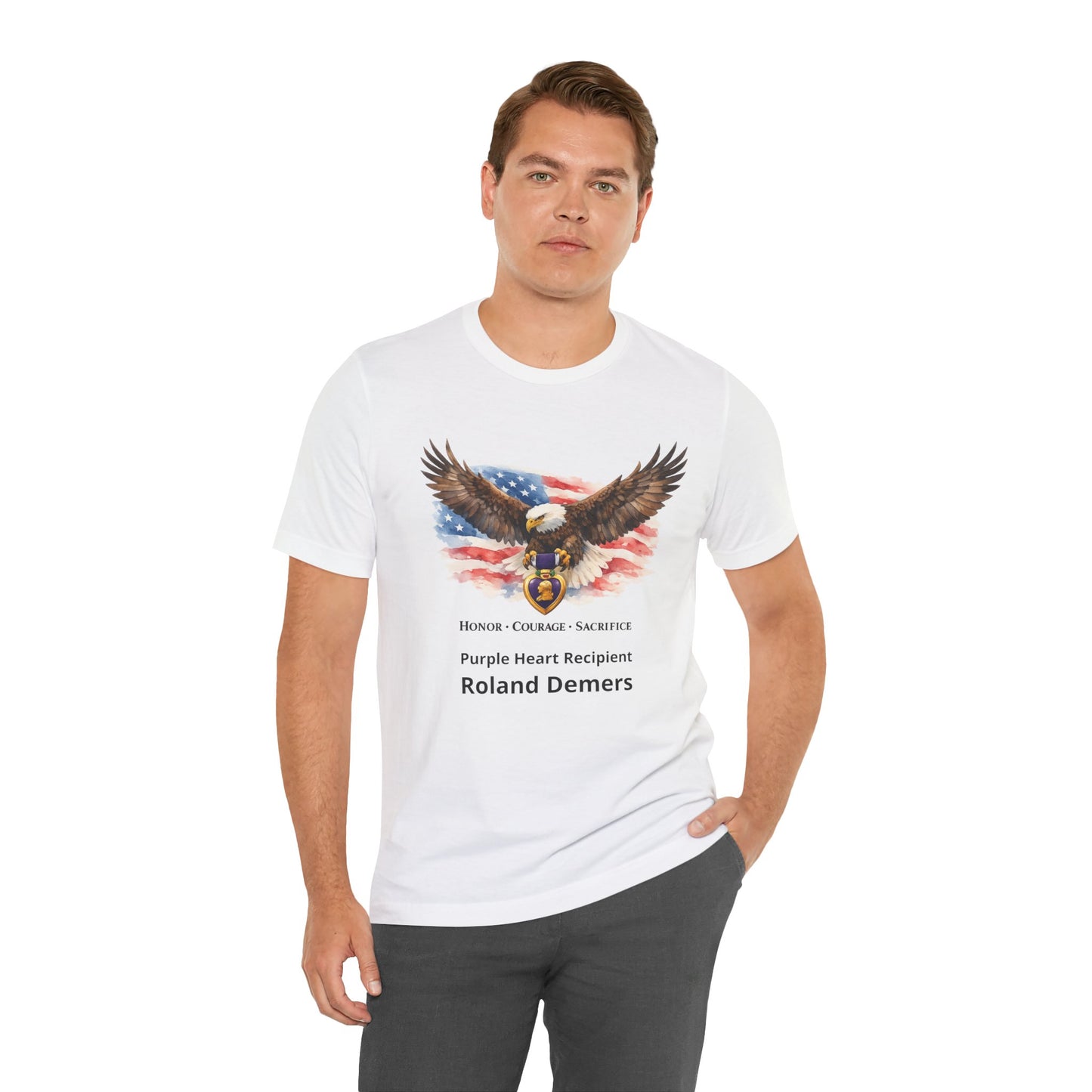 Personalized Purple Heart Shirt – Purple Heart Recipient Tribute Tee
