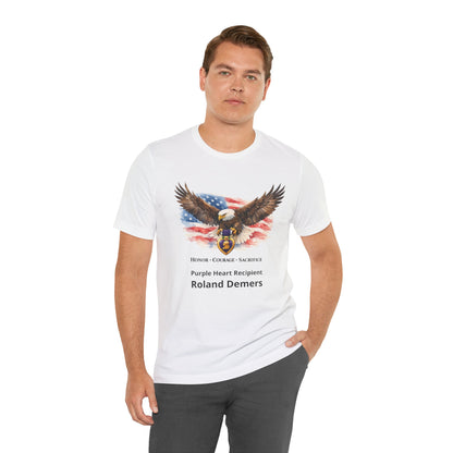 Personalized Purple Heart Shirt – Purple Heart Recipient Tribute Tee