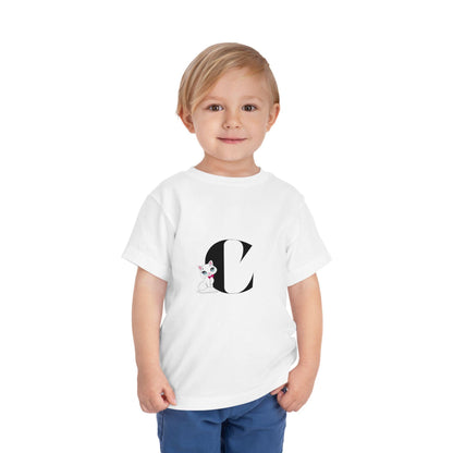 Alphabet Adventures: Letter C - Cat Toddler T-shirt - Whippie's