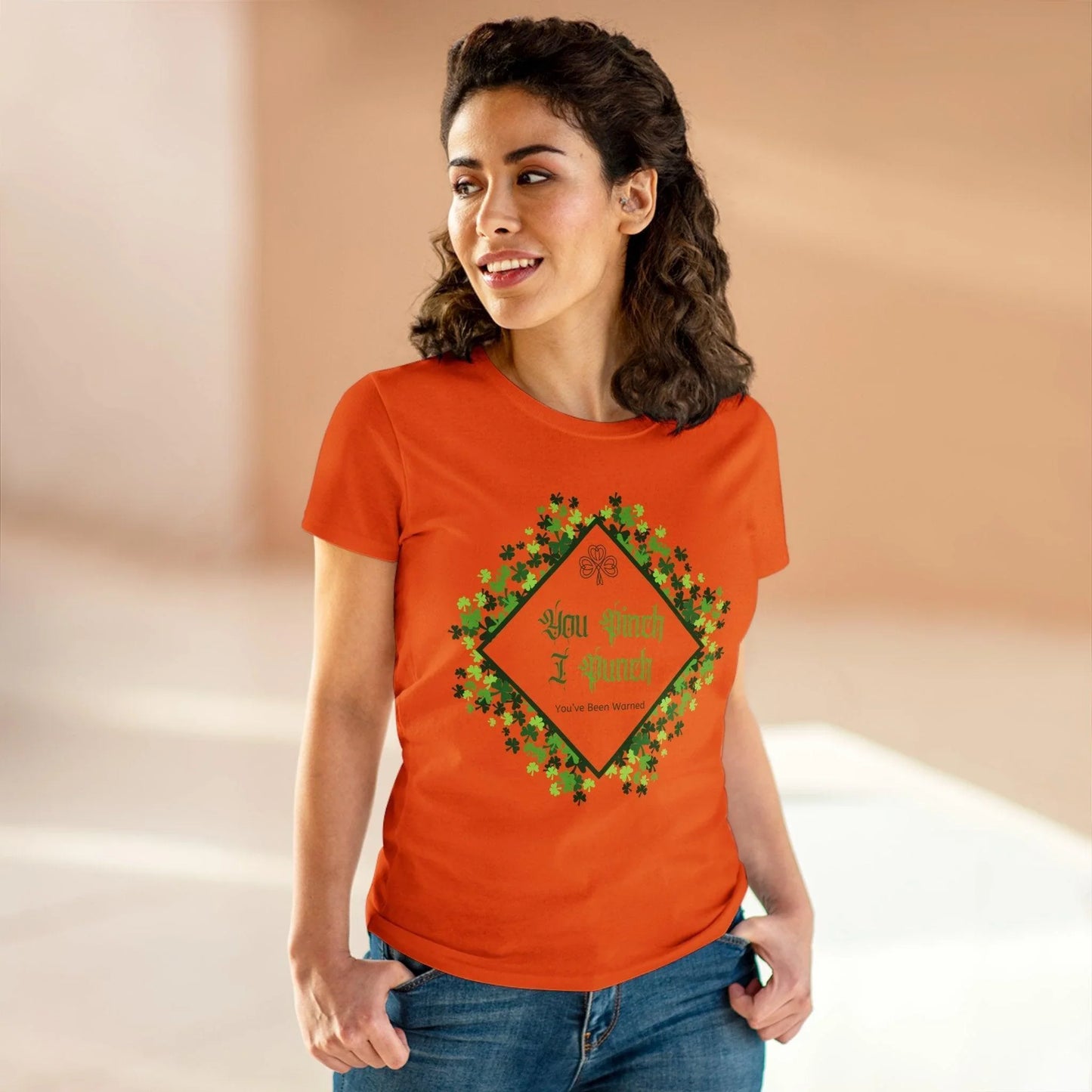🍀 You Pinch I Punch 🍀 Women's Tee ☘️ A touch of Irish luck! - Whippie's