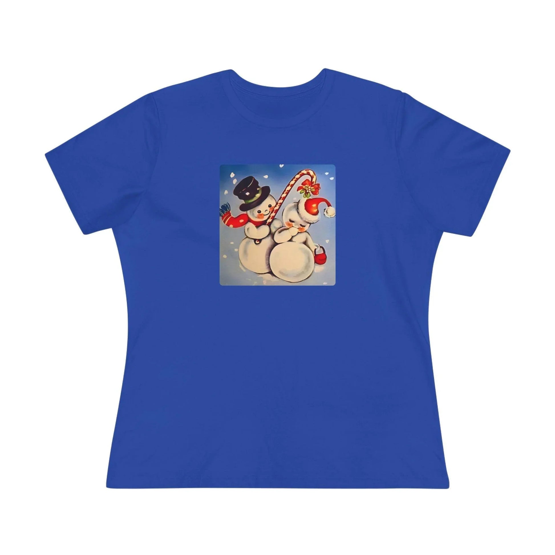 Snow Couple Mistletoe - Women's Softstyle Tee - Whippie's
