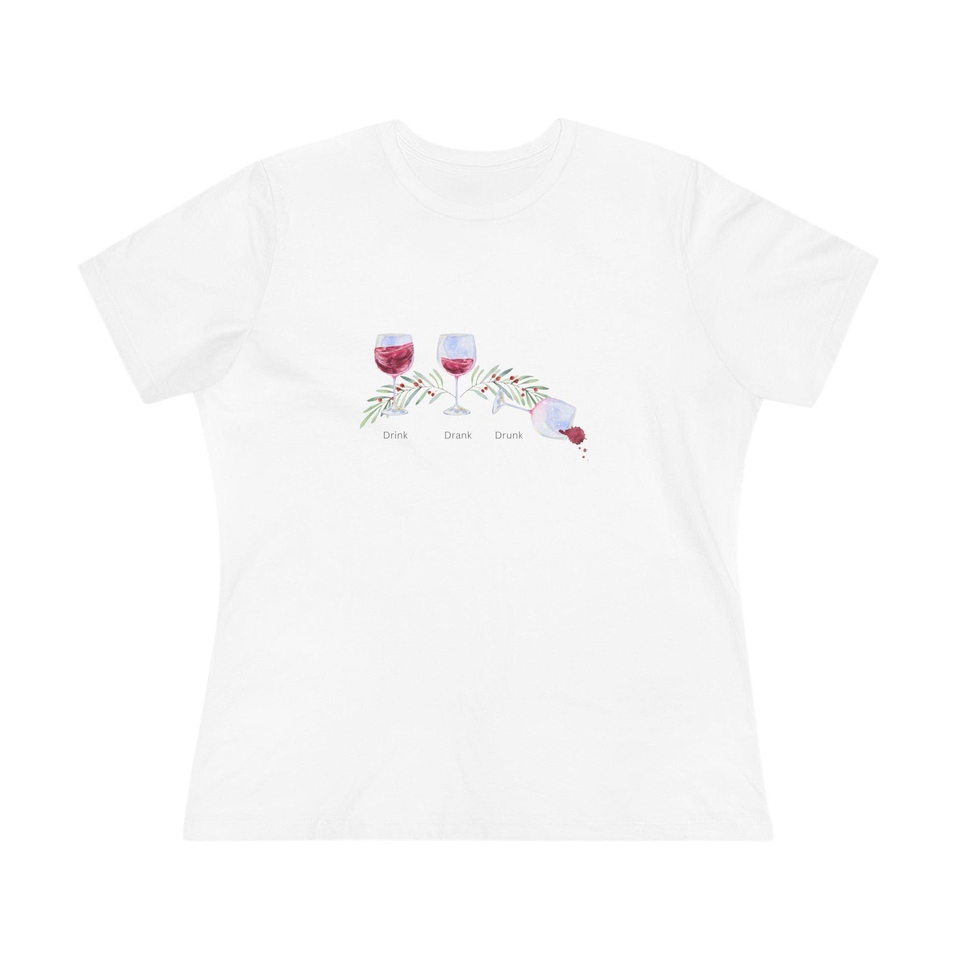 Drink, Drank, Drunk - Christmas Edition - 'Tis the Season to be Tipsy! 🍷🎄 - Women's Softstyle Tee - Whippie's