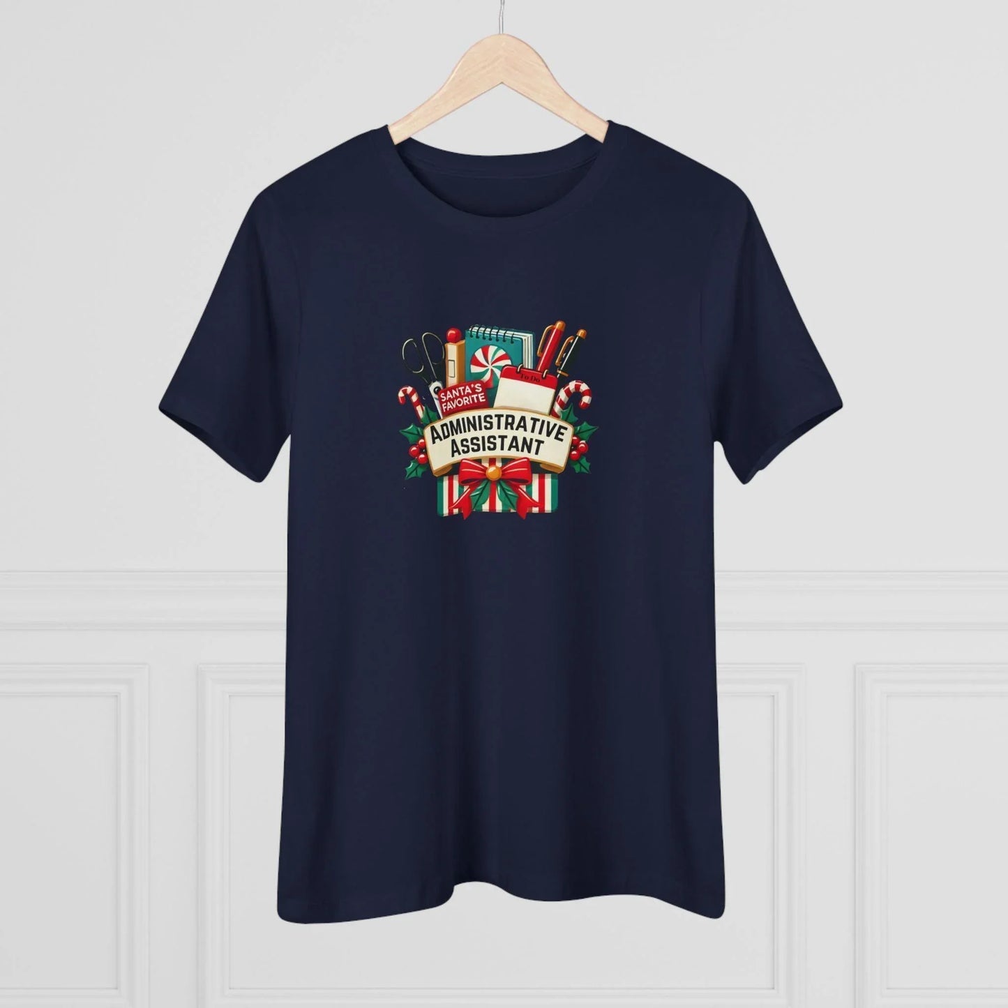 Santa's Favorite Administrative Assistant - Women's Softstyle Tee - Whippie's