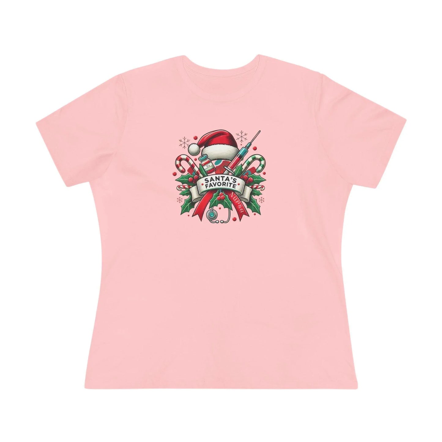 Santa's Favorite Nurse - Women's Softstyle Tee - Whippie's