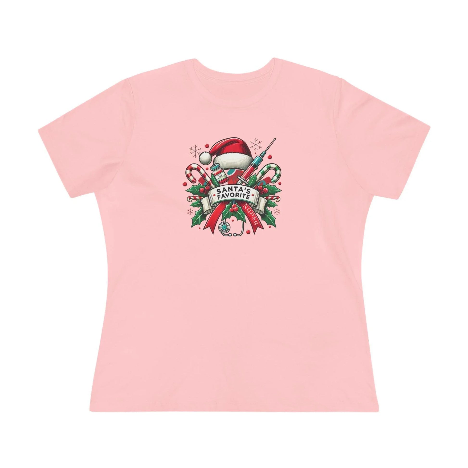 Santa's Favorite Nurse - Women's Softstyle Tee - Whippie's