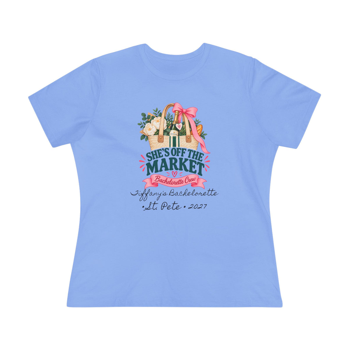 Personalized She’s Off the Market Shirt | Bachelorette Crew Tee