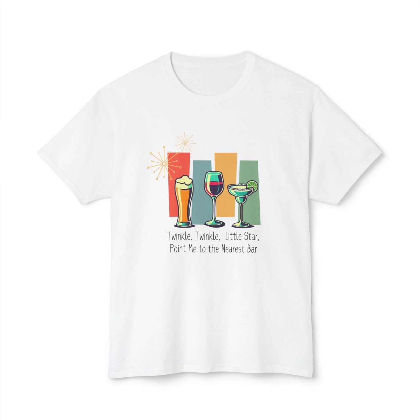 Twinkle, Twinkle, Little Star, Point Me to the Nearest Bar Unisex HD Cotton™ T-shirt