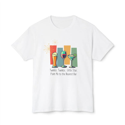 Twinkle, Twinkle, Little Star, Point Me to the Nearest Bar Unisex HD Cotton™ T-shirt