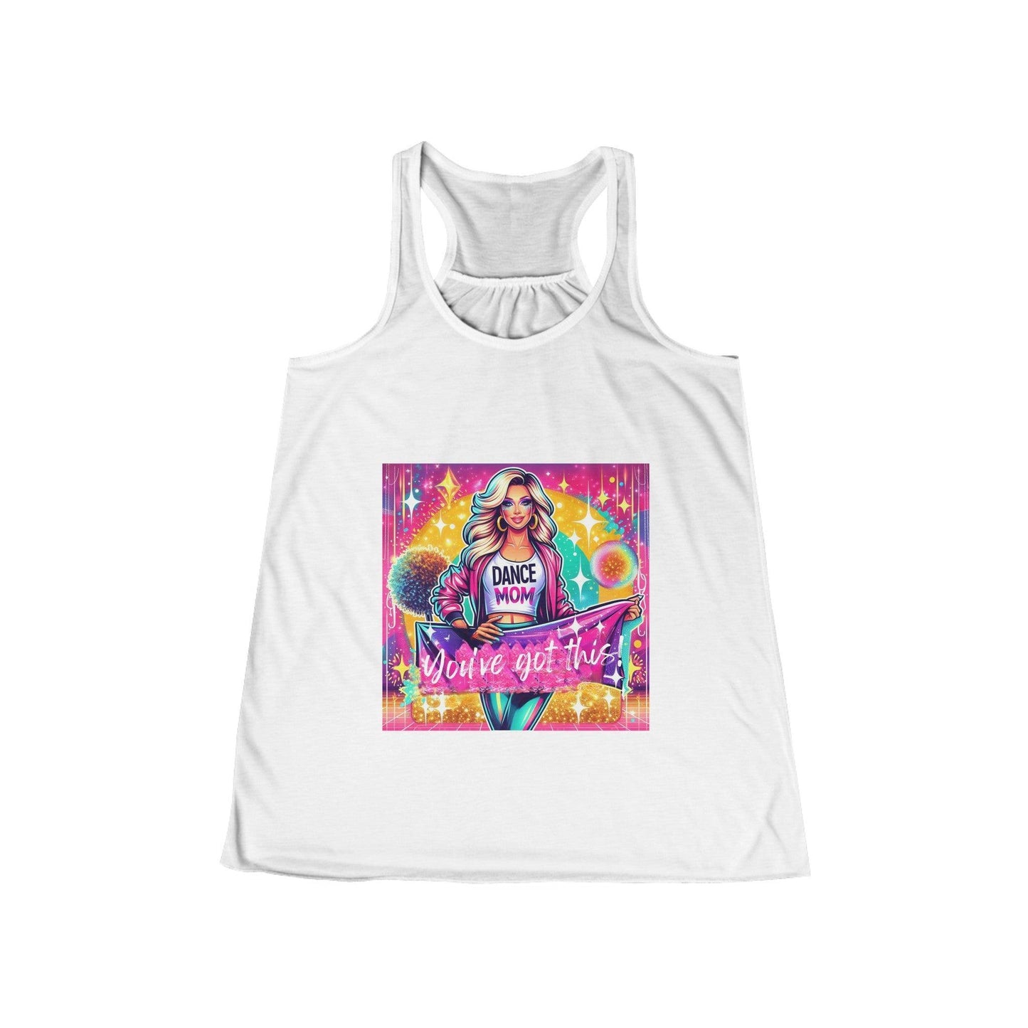 Dance Mom: You've Got This - Blonde Mom - Women's Flowy Racerback Tank - Whippie's