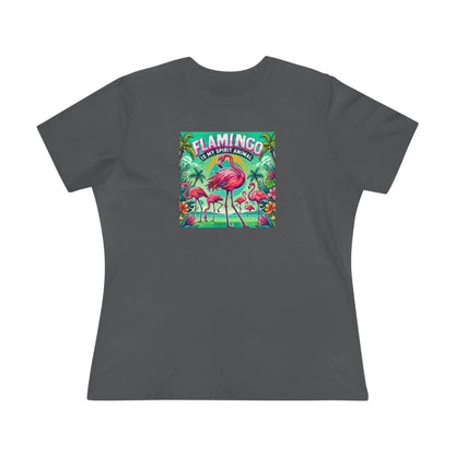 Flamingo is My Spirit Animal - Women's Softstyle Tee - Whippie's