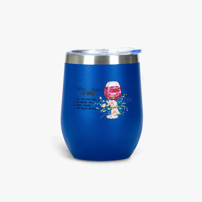 428. Three Stages of Wine 12oz Egg Shaped Insulated Tumbler - FREE Shipping! - Whippie's