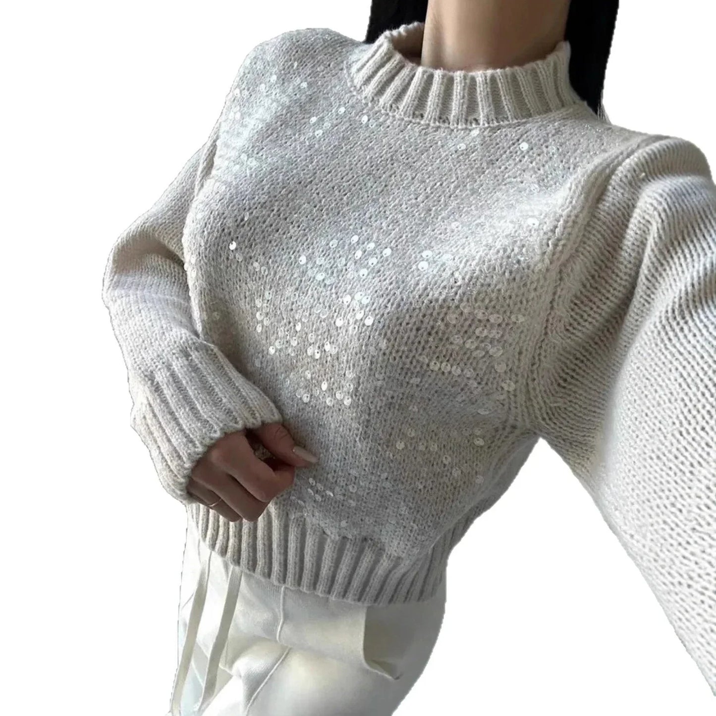 Holiday Sequin Sweater