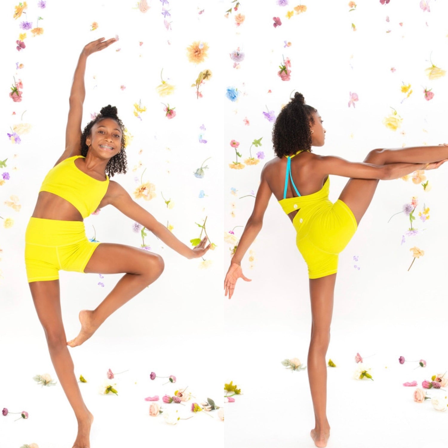 Lemon Lime Daybreak Top & Shorts Set | Girls Dancewear