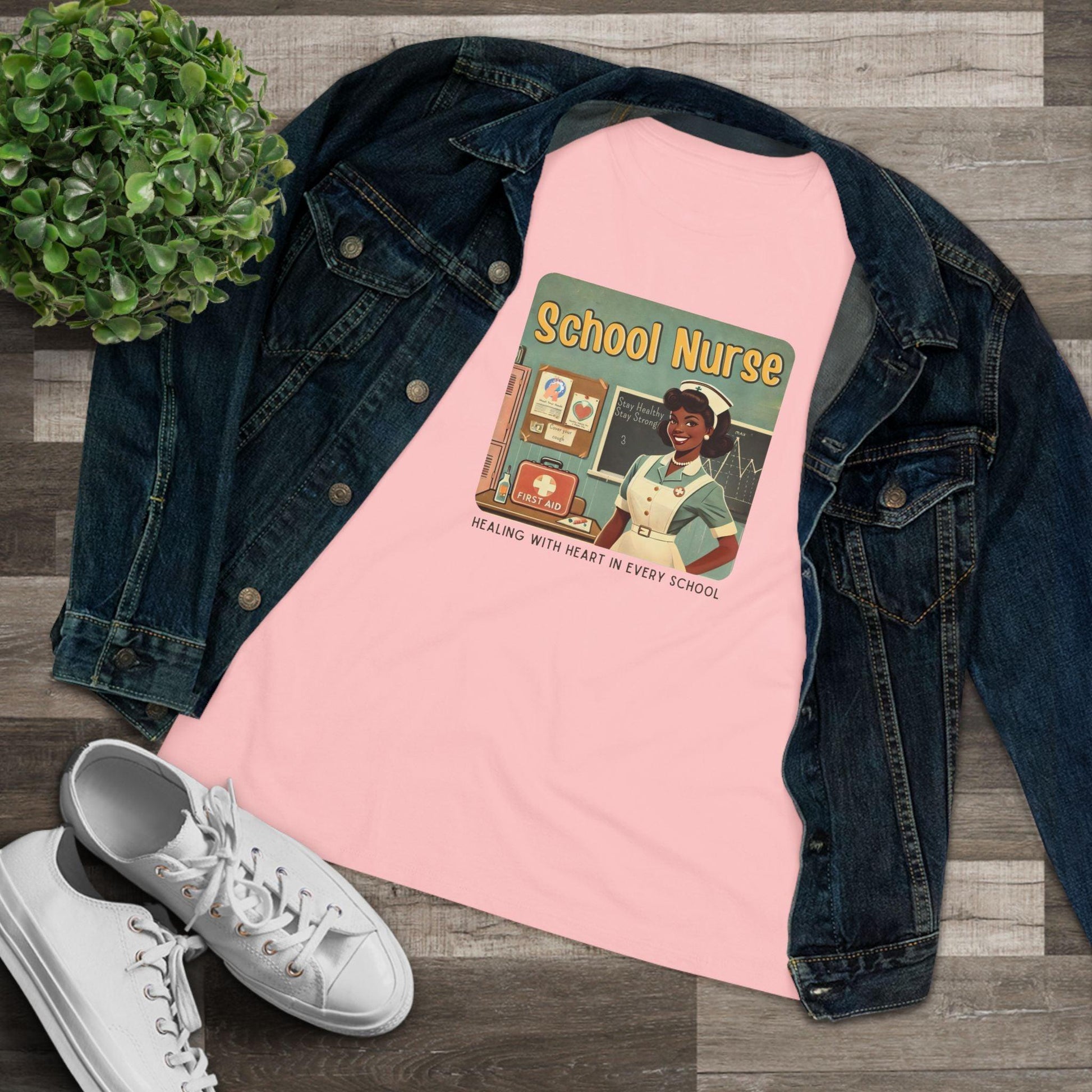 School Nurse Hero Tee (2) - Healing with Heart in Every School 🩺❤️ - Whippie's