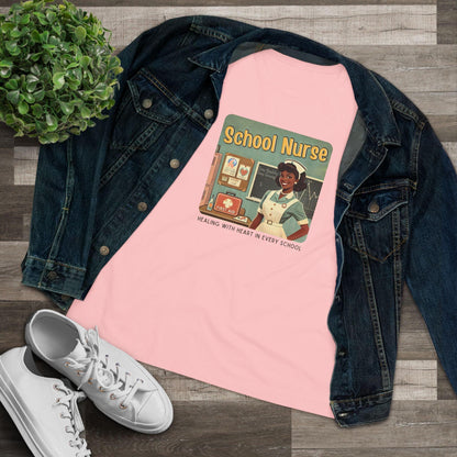 School Nurse Hero Tee (2) - Healing with Heart in Every School 🩺❤️ - Whippie's