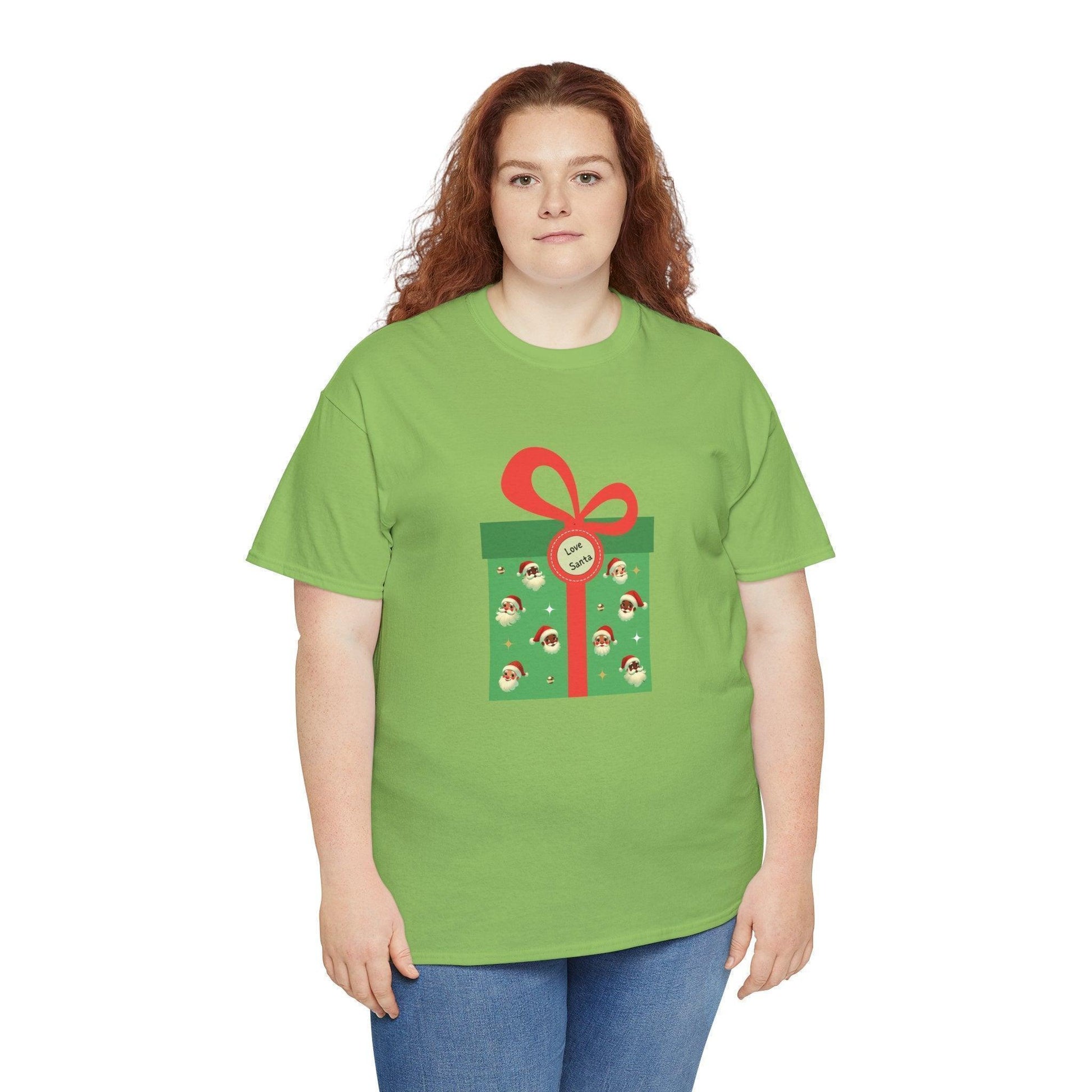 Love Santa Present 🎅 Unisex Heavy Cotton™ Tee! - Whippie's