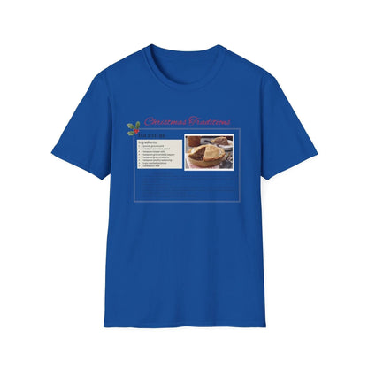 Tourtière Recipe Card - Unisex T-Shirt - French Canadian Christmas Traditions! 🎄 - Whippie's