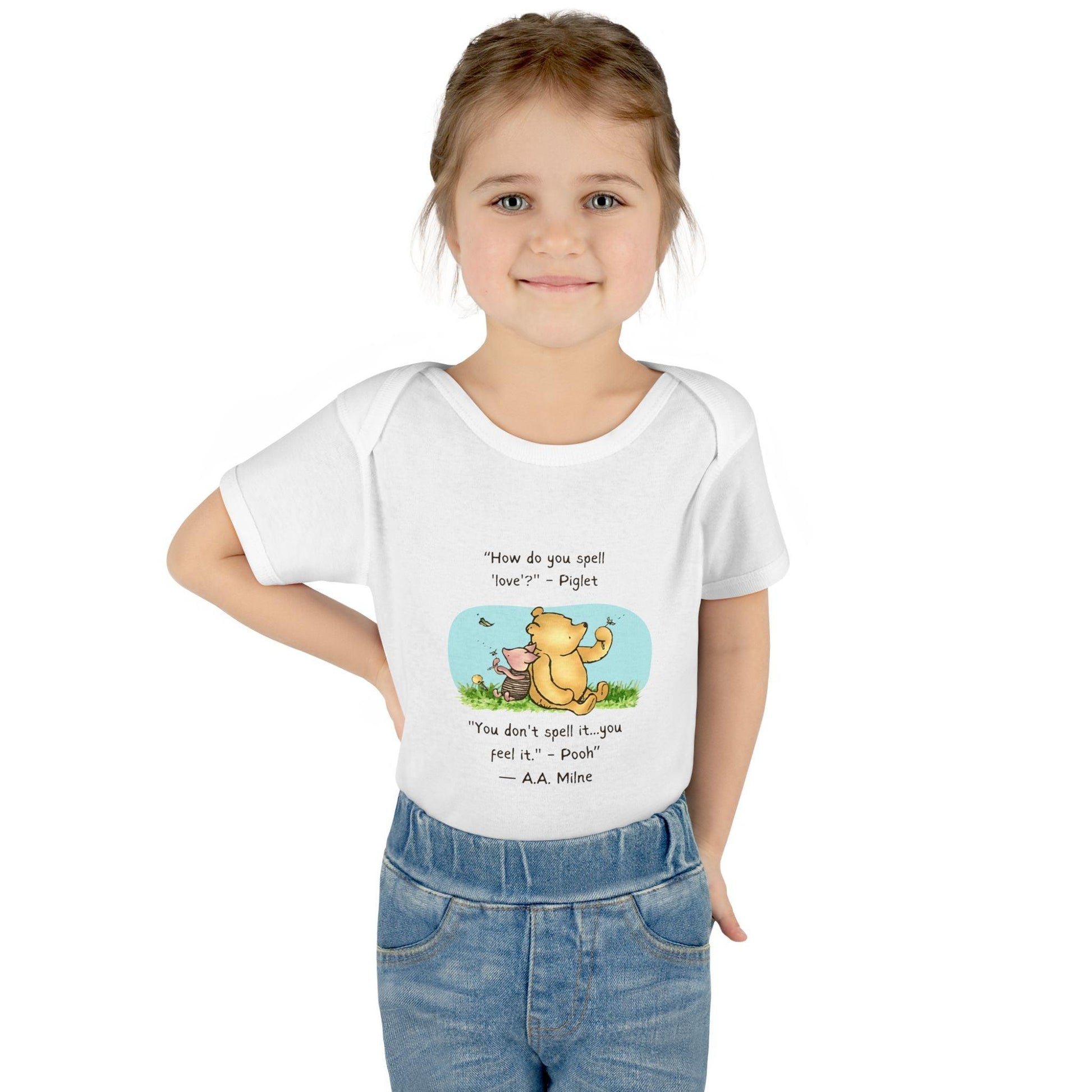 How Do You Spell Love? Baby Onesie - Feel the Love! 🍯❤️ - Whippie's