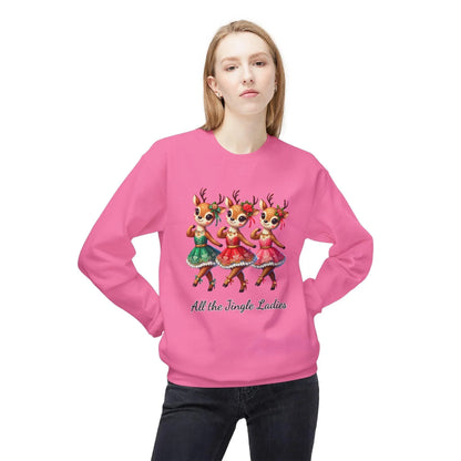 All the Jingle Ladies 🦌 🎅 Unisex Fleece Sweatshirt ✨ - Whippie's